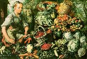 Joachim Beuckelaer Market Woman with Fruits, Vegetables and Poultry oil painting picture wholesale